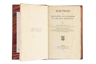 Lot 247 - Lodge, Oliver, Electrons, Prize Binding