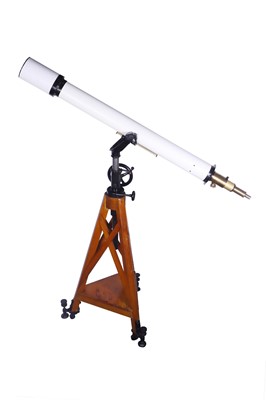 Lot 187 - Large & Impressive 4in Astronomical Telescope By Carl Zeiss Jena