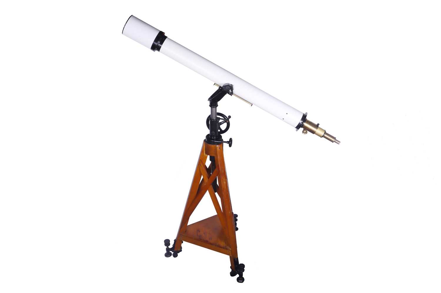 Lot 187 - Large & Impressive 4in Astronomical Telescope By Carl Zeiss Jena