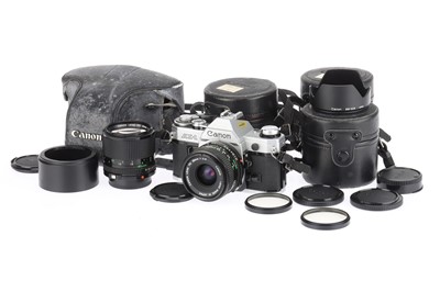 Lot 114 - A Canon AE-1 35mm SLR Camera
