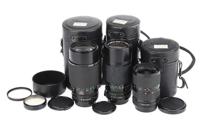 Lot 259 - Three Canon FDn Zoom Lenses