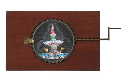 Lot 298 - Mechanical 'Fountain', Hand-Painted Magic Lantern Slide