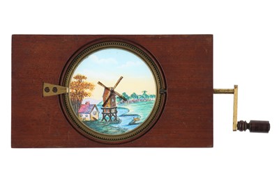 Lot 290 - A Hand-Painted Windmill Magic Lantern Slide