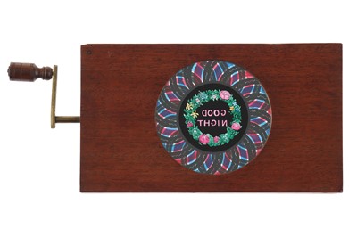 Lot 291 - A 'Good Night' Mechanical Magic Lantern Slide