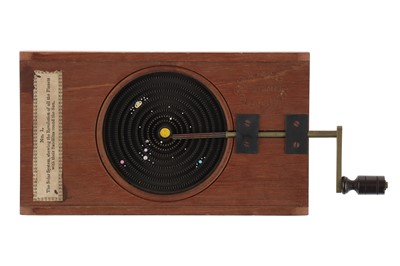 Lot 296 - An Astronomical Orrery Magic Lantern Slide