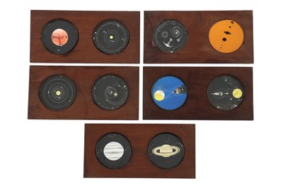 Lot 252 - 5 Astronomical Double Magic Lantern Slides