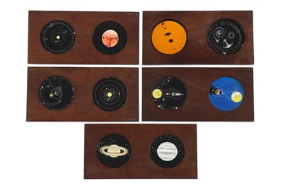 Lot 252 - 5 Astronomical Double Magic Lantern Slides