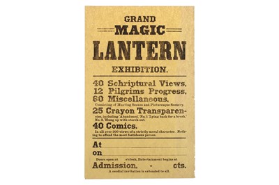 Lot 204 - 2 Original Period Magic Lantern Lecture Posters