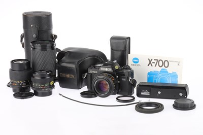 Lot 52 - A Minolta X-700 MPS 35mm Camera Outfit