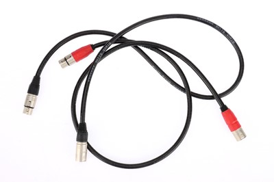 Lot 517 - Two 'Black Slink' XLR Hi-Fi Cables