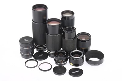 Lot 279 - A Mixed Selection of Camera Lenses