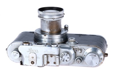 Lot 16 - A Leica IIIa 'Stapo Wesermunde' Rangefinder Camera Set