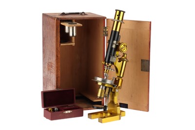 Lot 111 - A Fuess Petrological Microscope