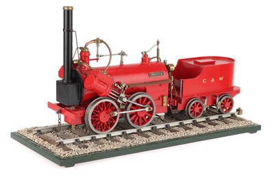 Lot 202 - A 3in Guage Model of Canterbury & Whitstable Railway 0-4-0 Locomotive & Tender 'INVICTA'