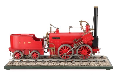 Lot 202 - A 3in Guage Model of Canterbury & Whitstable Railway 0-4-0 Locomotive & Tender 'INVICTA'