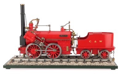 Lot 202 - A 3in Guage Model of Canterbury & Whitstable Railway 0-4-0 Locomotive & Tender 'INVICTA'