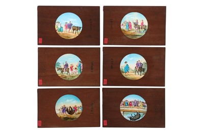 Lot 261 - A Very Finely Painted Magic Lantern Slide Set