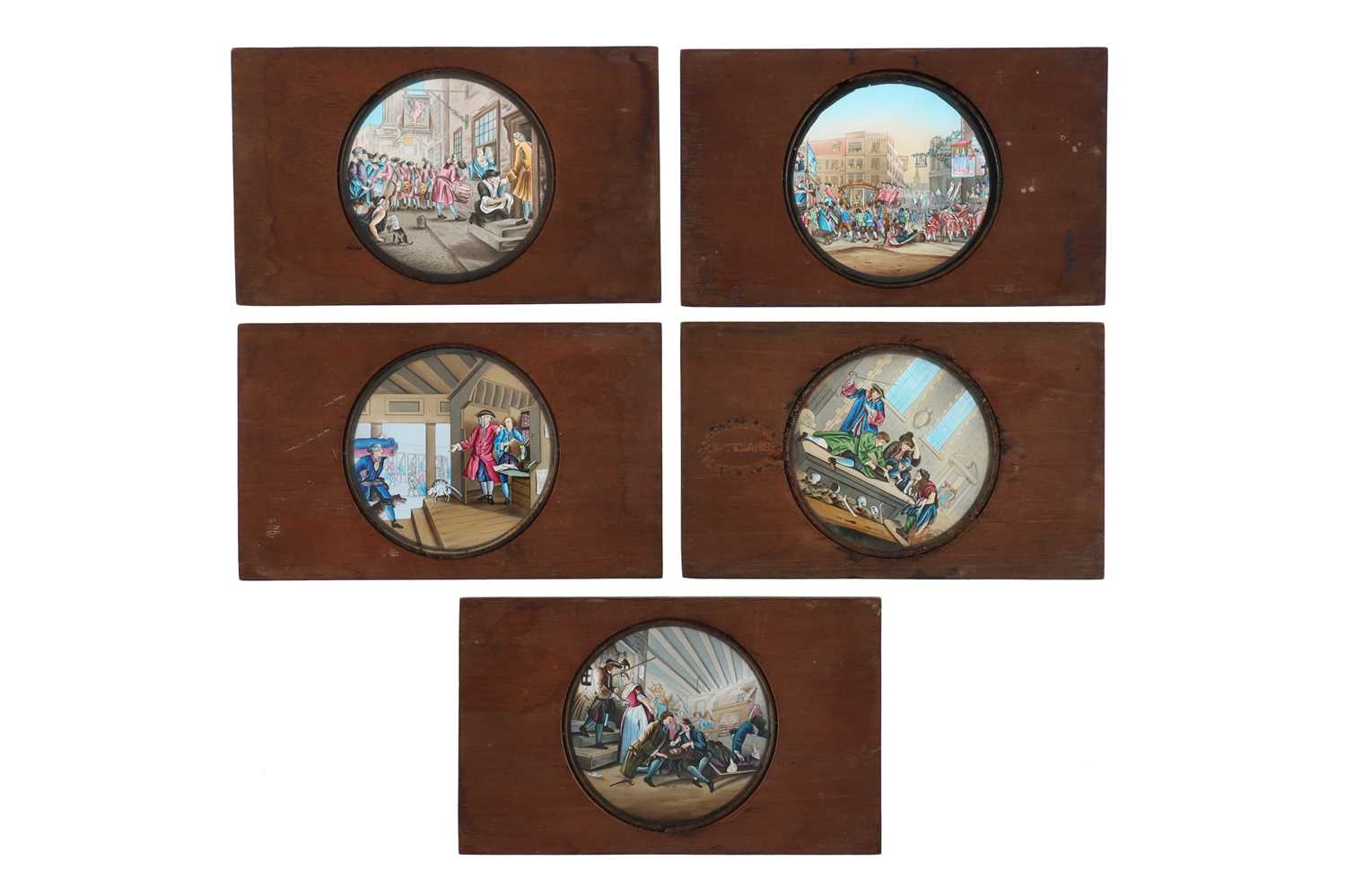 Lot 268 - Magic Lantern Slides of Hogarth's Drawings