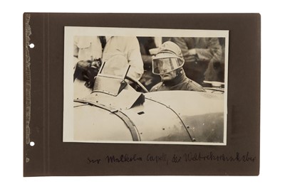 Lot 73 - 1930;s Motor Sport Sir Malcolm Campbell