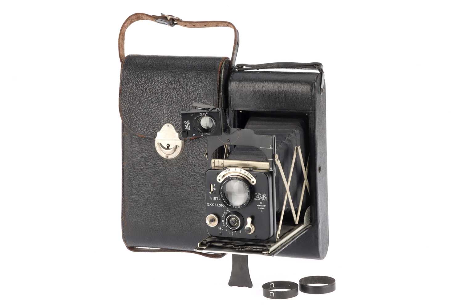 Appareil Photo Pliant Newman & Guardia Sibyl - Objectif Tessar 12 Cm F/4,5 - Format 6x9