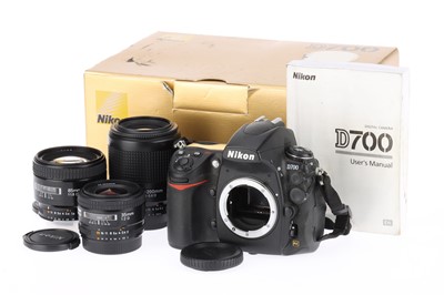 Lot 135 - A Nikon D700 Digital SLR Camera and Lenses