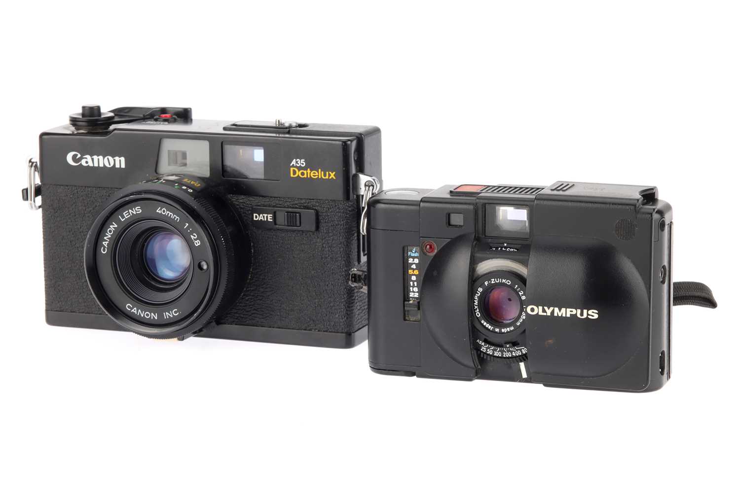 Lot 87 - A Canon A35 Datelux 35mm Rangefinder Camera,