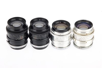 Lot 265 - Four Jupiter-9 f/2 85mm Rangefinder Camera Lenses