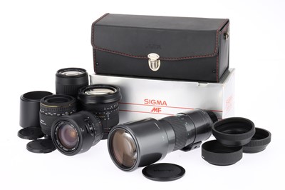 Lot 661 - A Selection of Various Sigma SLR Camera Lenses