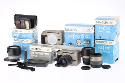 Lot 245 - A Minolta Vectis S-1 APS Camera Outfit