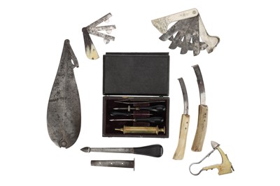Lot 96 - A Miscellaneous Collection of Veterinary Instruments
