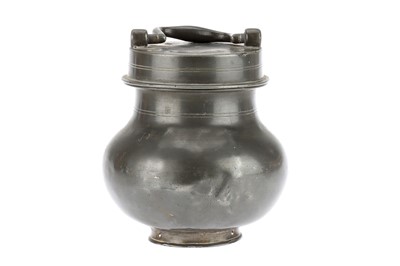 Lot 57 - Pewter Leech Jar