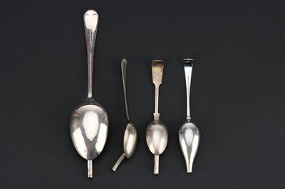 Lot 49 - Four Ear Dropper Spoons