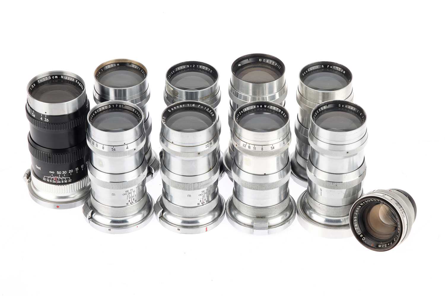 Lot 268 - A Selection of Contax / Nikon Mount Lenses