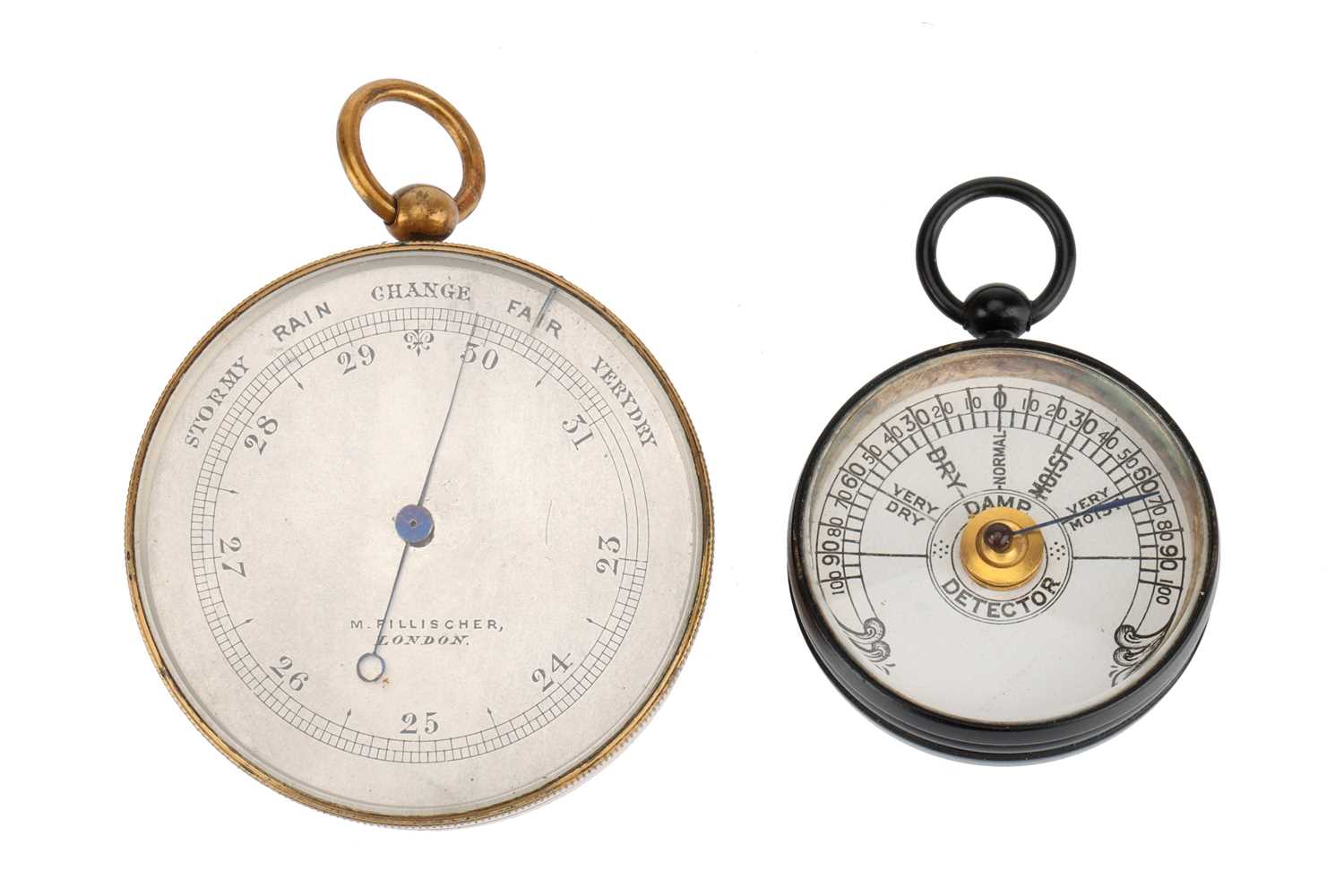 Lot 175 - Pocket Aneroid Barometer, & Damp Meter/Hygrometer