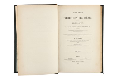 Lot 1215 - Lacambre, George, Traité Complet de la Fabrication de Bières et de la Distillation des Grains