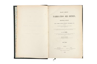 Lot 1215 - Lacambre, George, Traité Complet de la Fabrication de Bières et de la Distillation des Grains