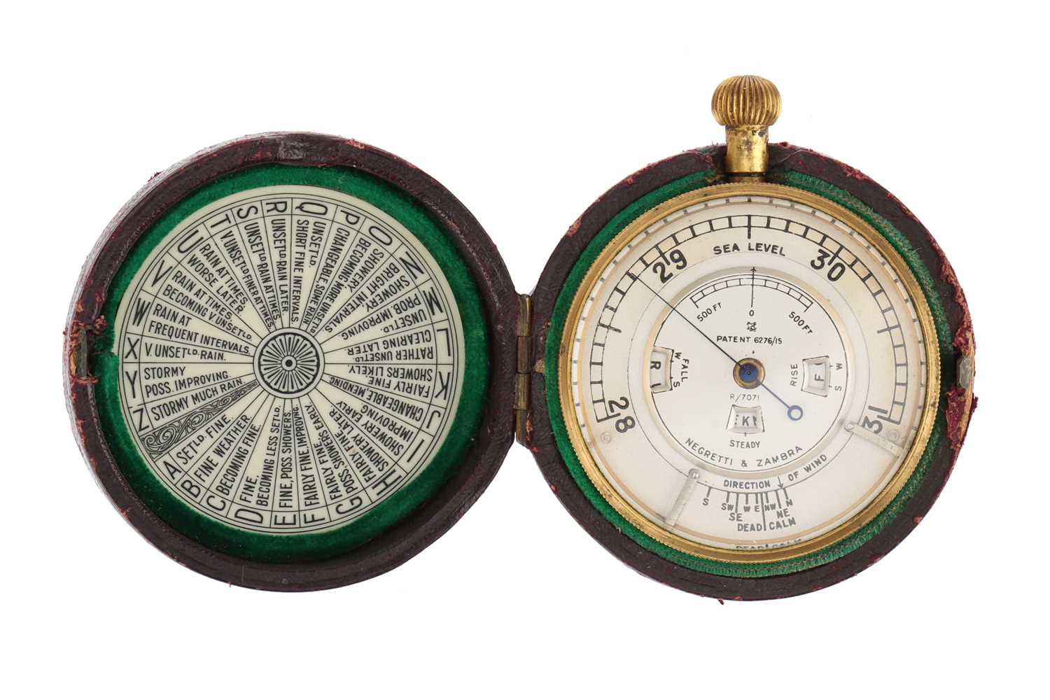 Lot 176 - Negretti & Zambra Weather Watch