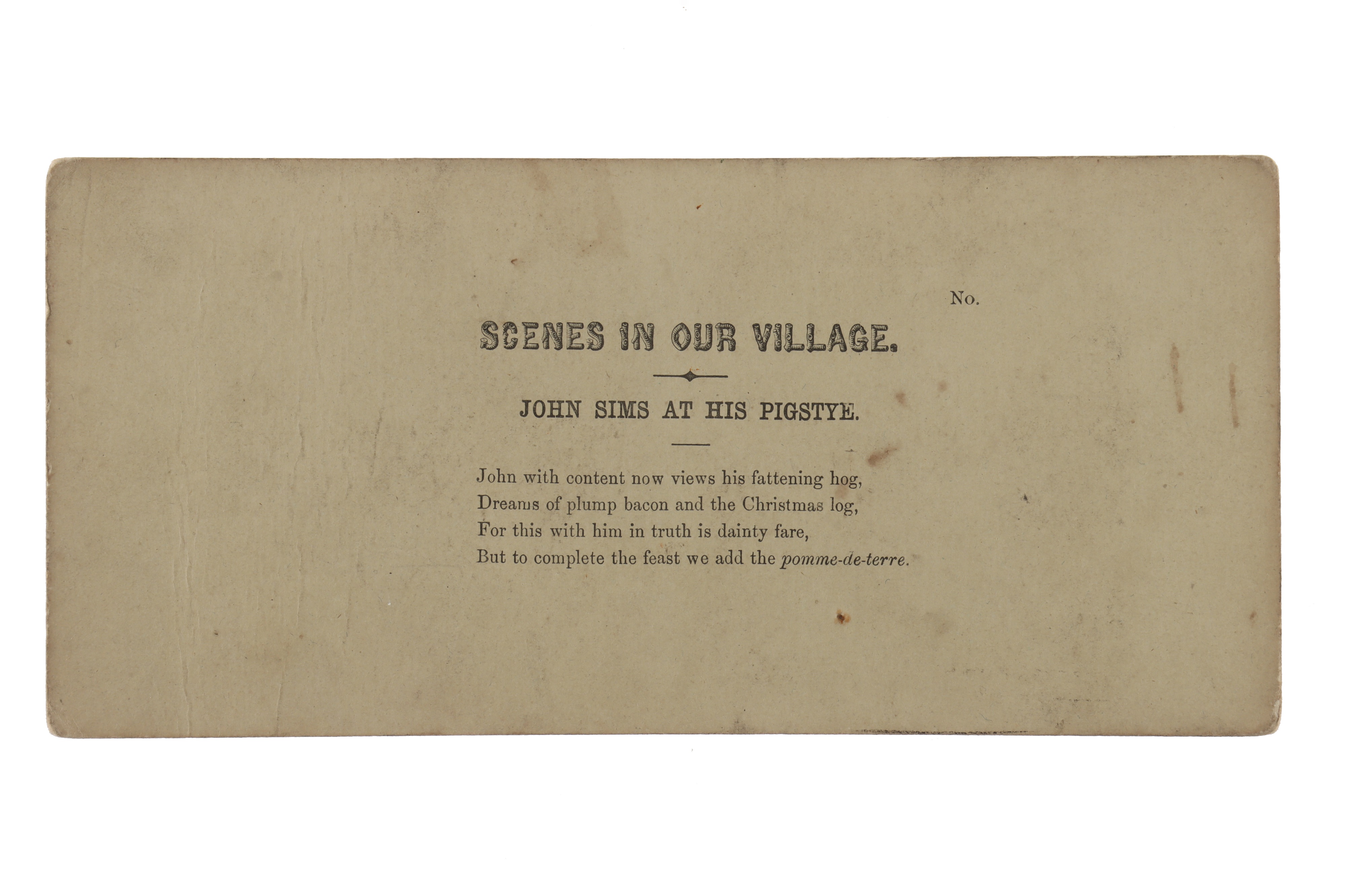 Lot 144 - T. R. Williams Stereocard, Scenes in Our
