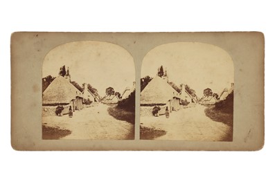 Lot 147 - T. R. Williams Stereocard, Scenes in Our Village, The Road Through our Village