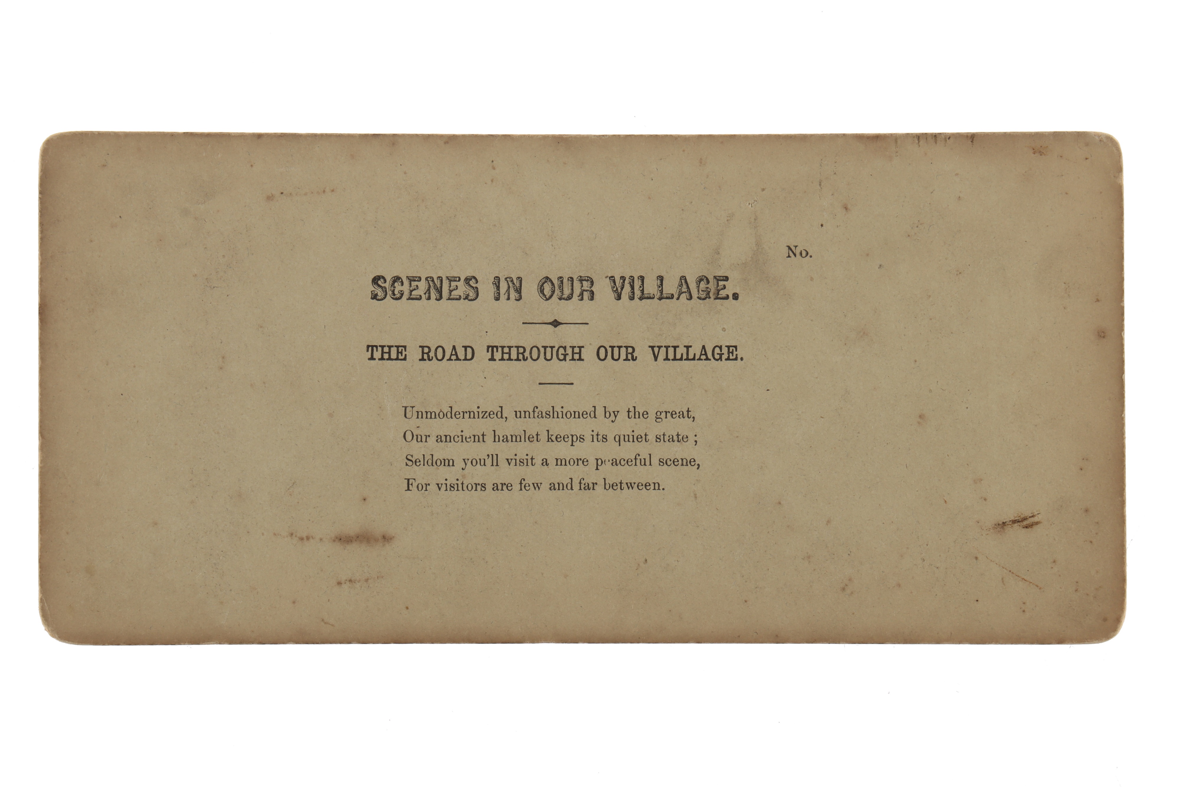 Lot 147 - T. R. Williams Stereocard, Scenes in Our