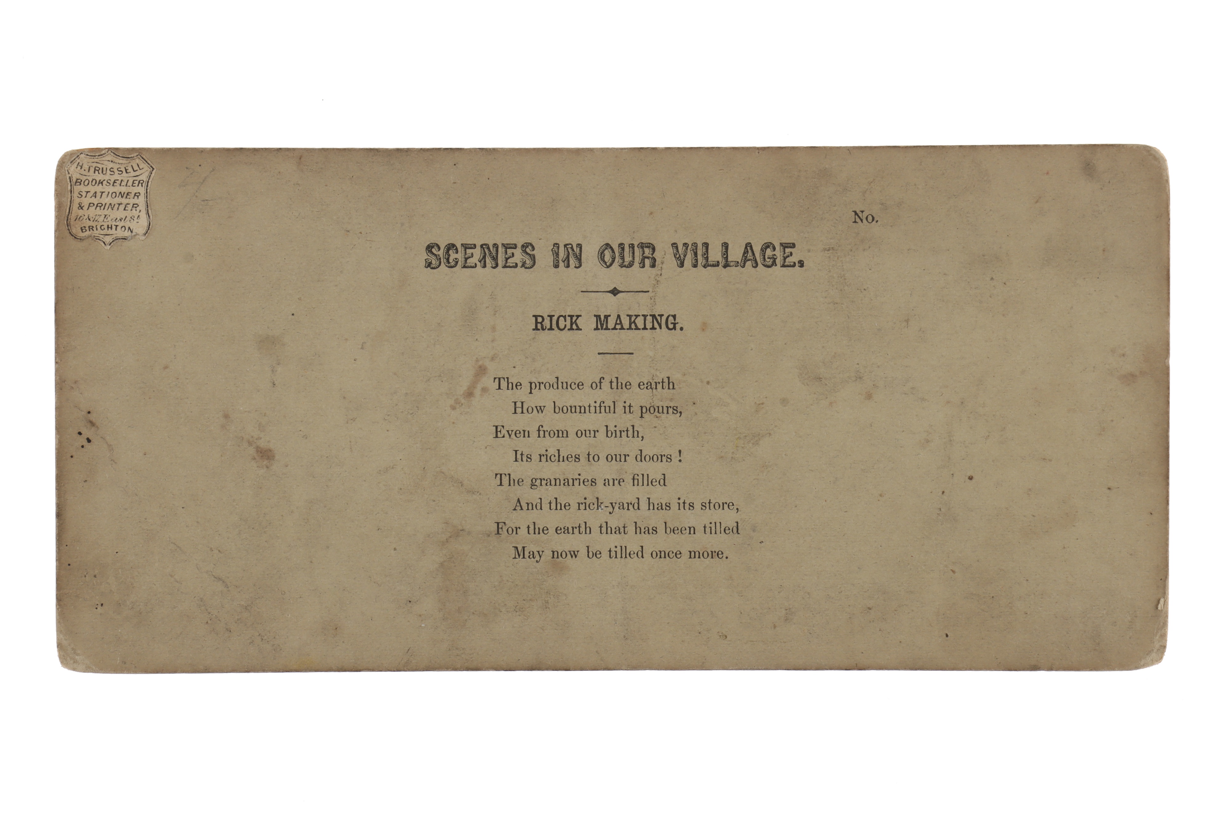 Lot 151 - T. R. Williams Stereocard, Scenes in Our