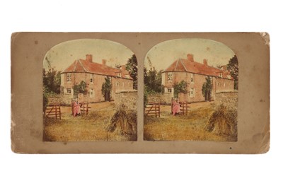 Lot 149 - T. R. Williams Stereocard, Scenes in Our Village, The Cottage