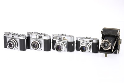 Lot 241 - A Group of  Zeiss Ikon and Voigtlander Viewfinder Cameras