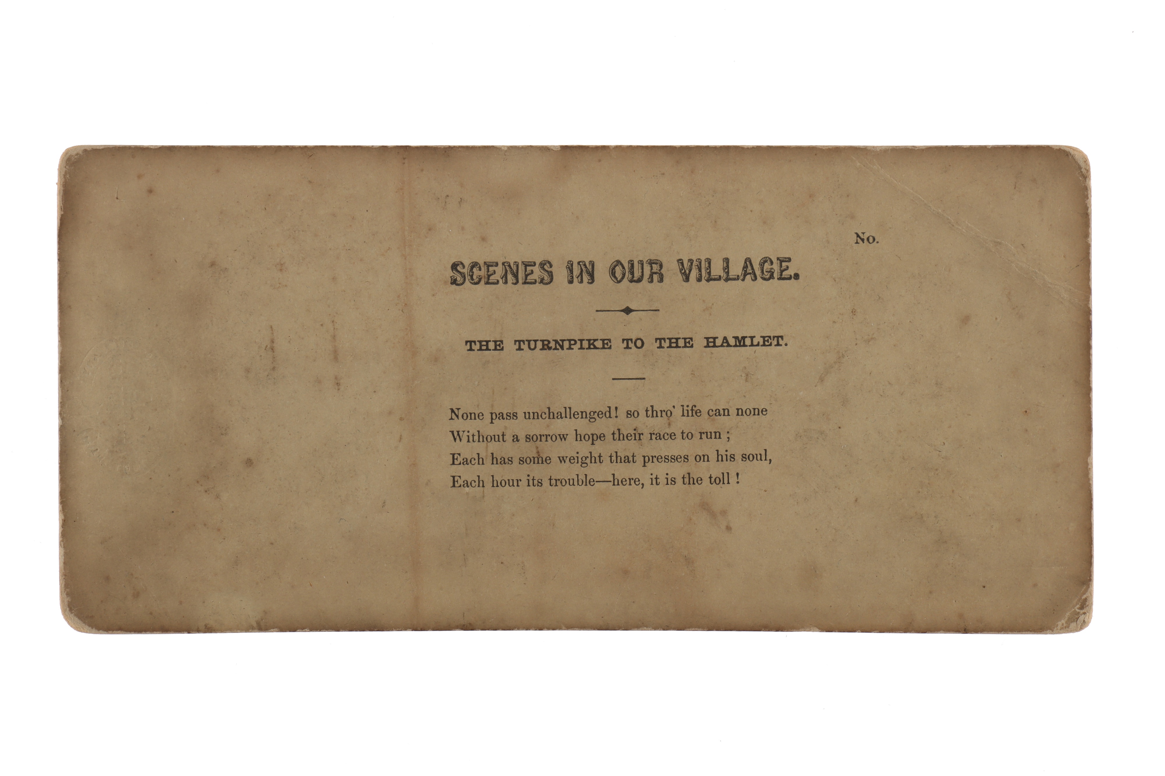 Lot 153 T. R. Williams Stereocard, Scenes in Our