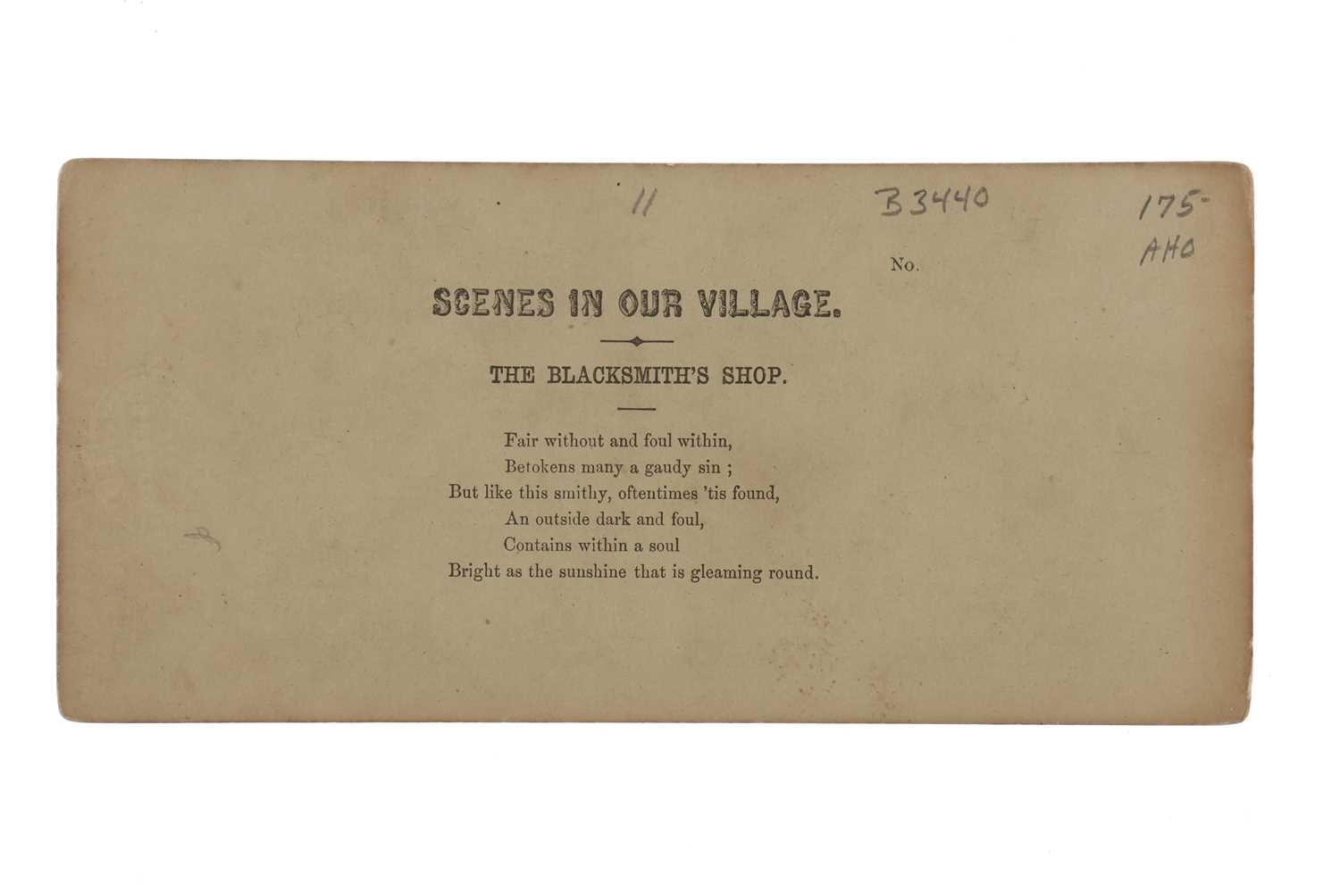 Lot 172 - T. R. Williams Stereocard, Scenes in Our