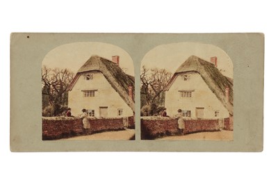 Lot 161 - T. R. Williams Stereocard, Scenes in Our Village, Dame Edmund’s Talkative Daughter