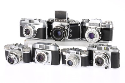 Lot 243 - A Group of Various German 35mm Film Cameras