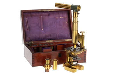 Lot 110 - A Polarizing Microscope By Hartnack