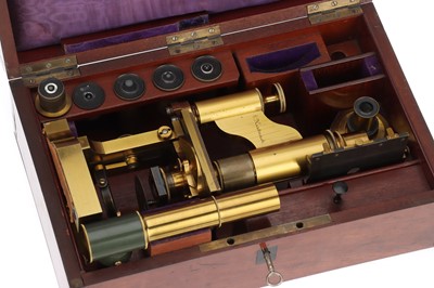 Lot 110 - A Polarizing Microscope By Hartnack