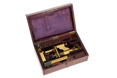 Lot 110 - A Polarizing Microscope By Hartnack